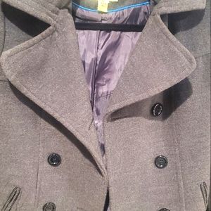 Gray pea coat